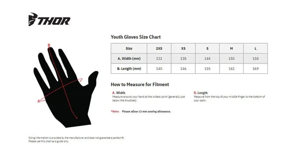 Thor Youth Launchmode splat Handschoenen