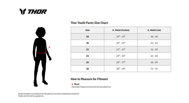 Thor Youth RIDEMODE MENACE Broek Rood