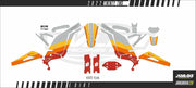 Eightees Orange stickerkit Light Bee - Grey/striping